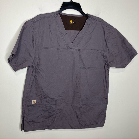 Carhartt gray rip stop scrub top size medium - Picture 2 of 7